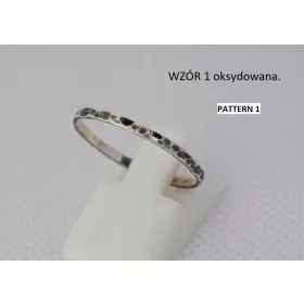  Gehämmerter silberner Ehering 2