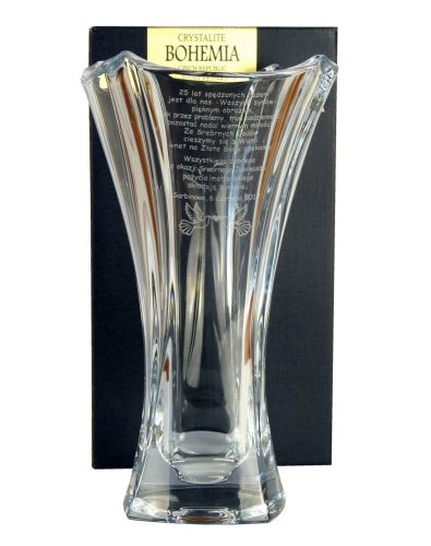 Vasen – modern und traditionell Böhmische Kristallvase 30 cm