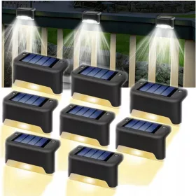  Solarlampe, schwarz, 3 cm, 8 Stk.