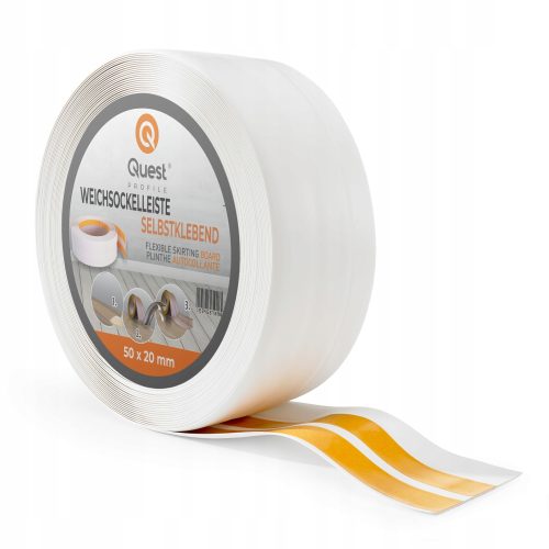Questprofile PVC-Streifen 23 x 32, Länge 500 cm, weiß