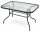 Tisch für Garten und Terrasse - Mat-Company rechteckiger Metalltisch 120 x 70 x 70 cm schwarz