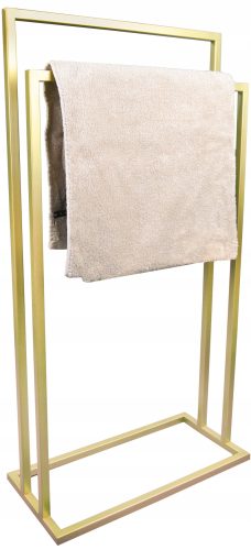 Badezimmer-Kleiderbügel Freistehende Framado-Reling, Gelb- und Goldtöne
