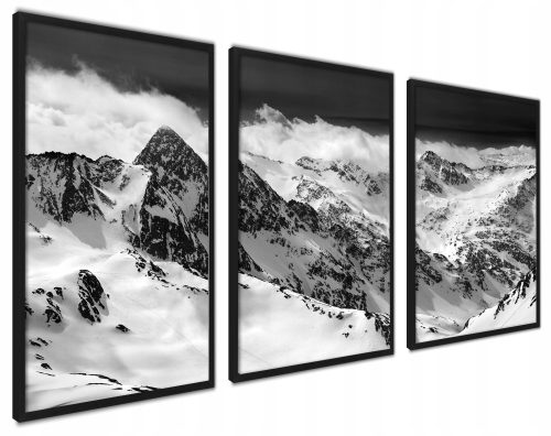 Bilder an der Wand Mega-Set mit Berg-Natur-Rahmen groß 50 x 70
