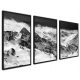 Bilder an der Wand Mega-Set mit Berg-Natur-Rahmen groß 50 x 70