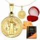  KingGold-Medaille des Heiligen Benedykt golden pr. 585