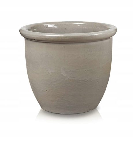  Polnix Blumentopf 32 cm x 40 x 32 cm Durchmesser 40 cm Keramik Creme