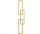 Discoverdom Wasserbadheizkörper 411 W 300 x 1710 mm Gold
