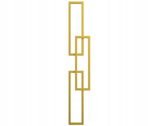 Discoverdom Wasserbadheizkörper 411 W 300 x 1710 mm Gold