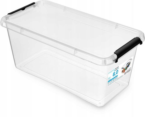 Boxen, Aufbewahrungsbehälter, Organizer Orplast 8 l transparenter Behälter mit Deckel