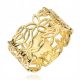  Durchbrochener Goldring mit Blumen, Ehering 333 R19