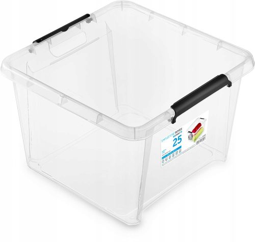 Boxen, Aufbewahrungsbehälter, Organizer Kunststoffbox mit Deckel, 25 Liter