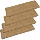  Gartenkissen für Bank 120x38 - 4 Stück beige