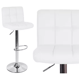  eHoker Hocker, weiß, 107 cm, Kunstleder