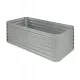  Blumfeldt Blumentopf 90 cm x 180 x 60 cm Metalltöne in Grau und Silber
