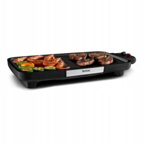    Barbecue, Kontakt-Elektrogrill Tefal CB641810 schwarz 2200 W