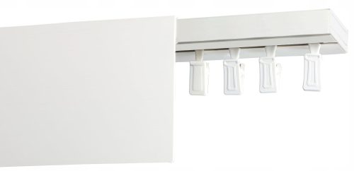 Deckenschienen Einspurige PVC-Deckenschiene mit Abdeckung 9 cm 500 cm