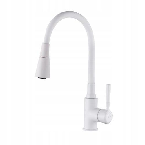 Invena Pogo bodenstehender Küchenarmatur weiß, silber