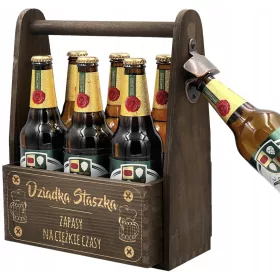  Bierkistenträger als Geschenk zum Geburtstag mit Gravur