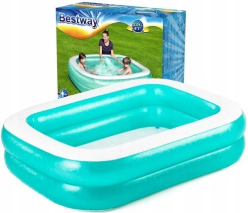  Bestway rechteckiger aufblasbarer Pool 201 x 150 cm