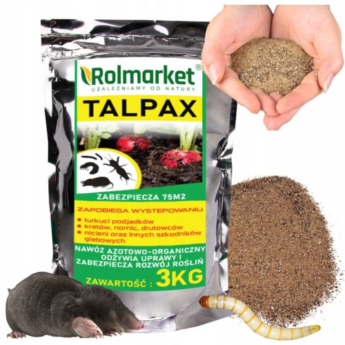 Natürliches Schädlingsbekämpfungsmittel Talpax 3kg - Schützt Pflanzen und belebt den Boden