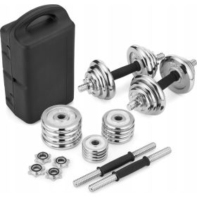  Gymtek verstellbares Hantelset aus Chrom