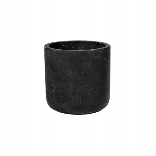  Töpfertöpfe 15 cm x 15 x 14 cm aus Keramik schwarz