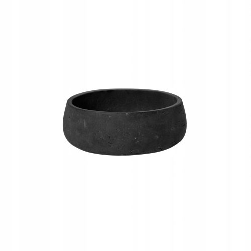  Töpfertöpfe 24 cm x 24 x 9 cm aus Keramik schwarz