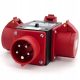  ELS Elektrotechnika P030W Dreifach-Leistungsverteiler, rot