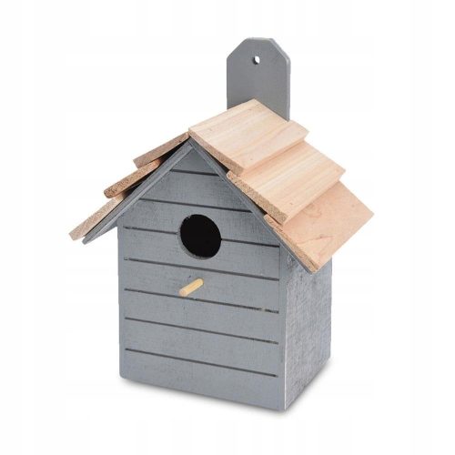  Vogelhäuschen Heimdekoration aus grauem Holz
