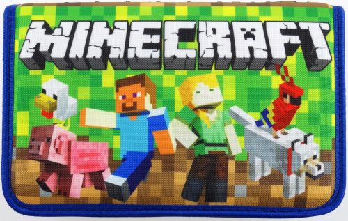  MINECRAFT-BLEISTIFTETUI, faltbares Schuldesign, D23