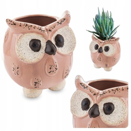 Töpfe und Pflanzgefäße für den Außenbereich und den Garten Abdeckung 10 x 8,5 cm Keramik rosa