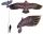  Vogelabwehr-Falkenfalke + STANGE 7 m + KITE