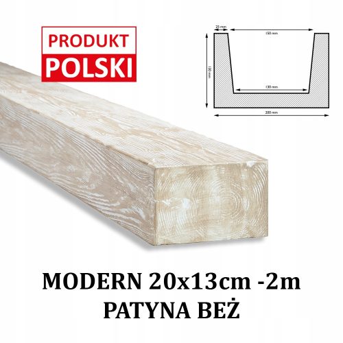 Rustikale Balken, moderne Balkenimitation, 20 x 13, 2 m