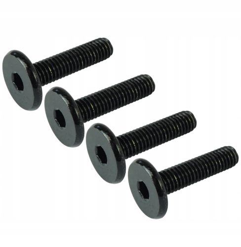 100x Innensechskantschrauben M6x25 SCHWARZ