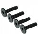 100x Innensechskantschrauben M6x25 SCHWARZ
