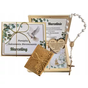  Konfirmation-Souvenir-Box Rosenkranz