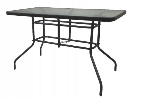 Gartentische und Stühle für die Terrasse Kontrasttisch, rechteckiges Metall, 70 x 120 x 70 cm