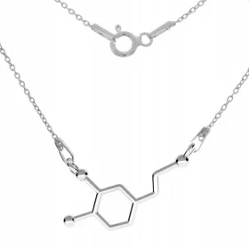  DOPAMIN-SILBER-HALSKETTE CHEMISCHE FORMEL SILBER