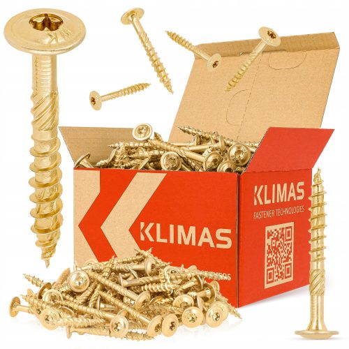 Tischler-Scheibenschrauben für Holz TX 6x60 100 Stk