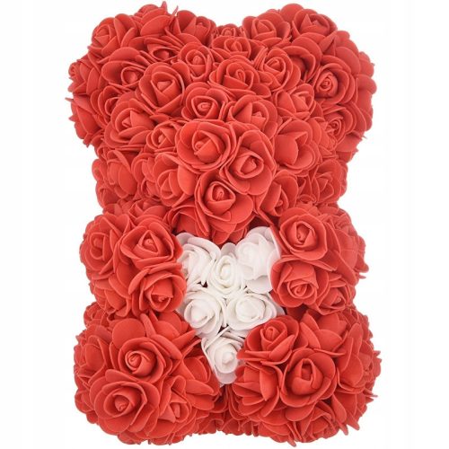BÄR MIT ROSEN 25 CM AUS ROSENBLÄTTEN ZUM GESCHENK