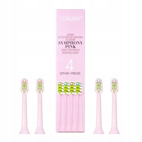  VITAMMY Symphony rosa Bürstenköpfe, 4 Stück