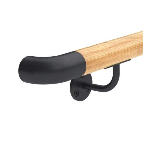 Wandgeländer 100 cm, Holz, Eiche lackiert