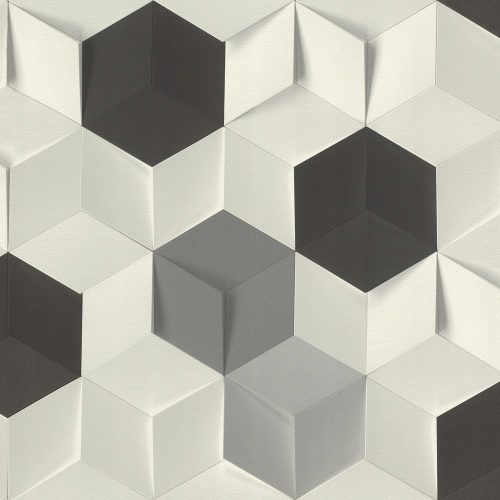 Tapete ON Vliesstoff 3D-Origami-Rauschwürfel