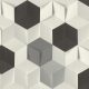 Tapete ON Vliesstoff 3D-Origami-Rauschwürfel
