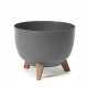  Blumentopf Lamela 33 cm x 33 x 23,5 cm Durchmesser 33 cm Kunststoff Graphit