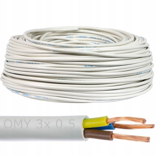 OMY Digma rundes Elektrokabel 3x0,5 mm2 100 m