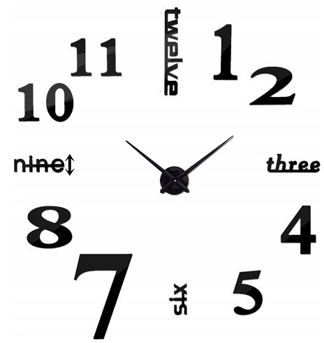 Uhr für zu Hause Wanduhr 130cm