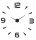 Uhr für zu Hause MAMDIY Wanduhr, schwarz, 129,95 cm