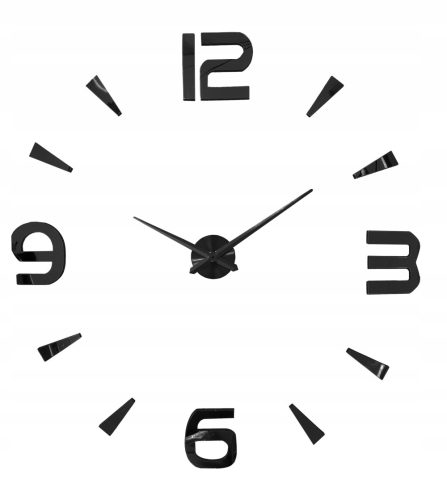 Uhr für zu Hause MAMDIY Wanduhr, schwarz, 129,95 cm