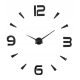 Uhr für zu Hause MAMDIY Wanduhr, schwarz, 129,95 cm